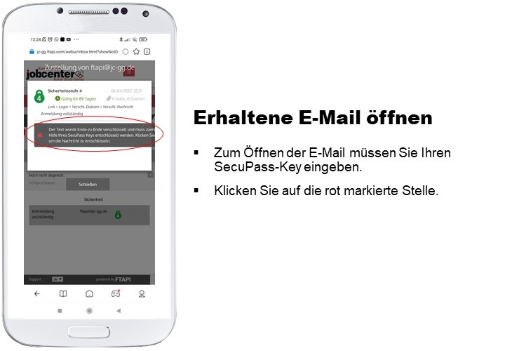 Anleitung zur Benutzung der verschlüsselten Mail-Kommunikation über Ftapi