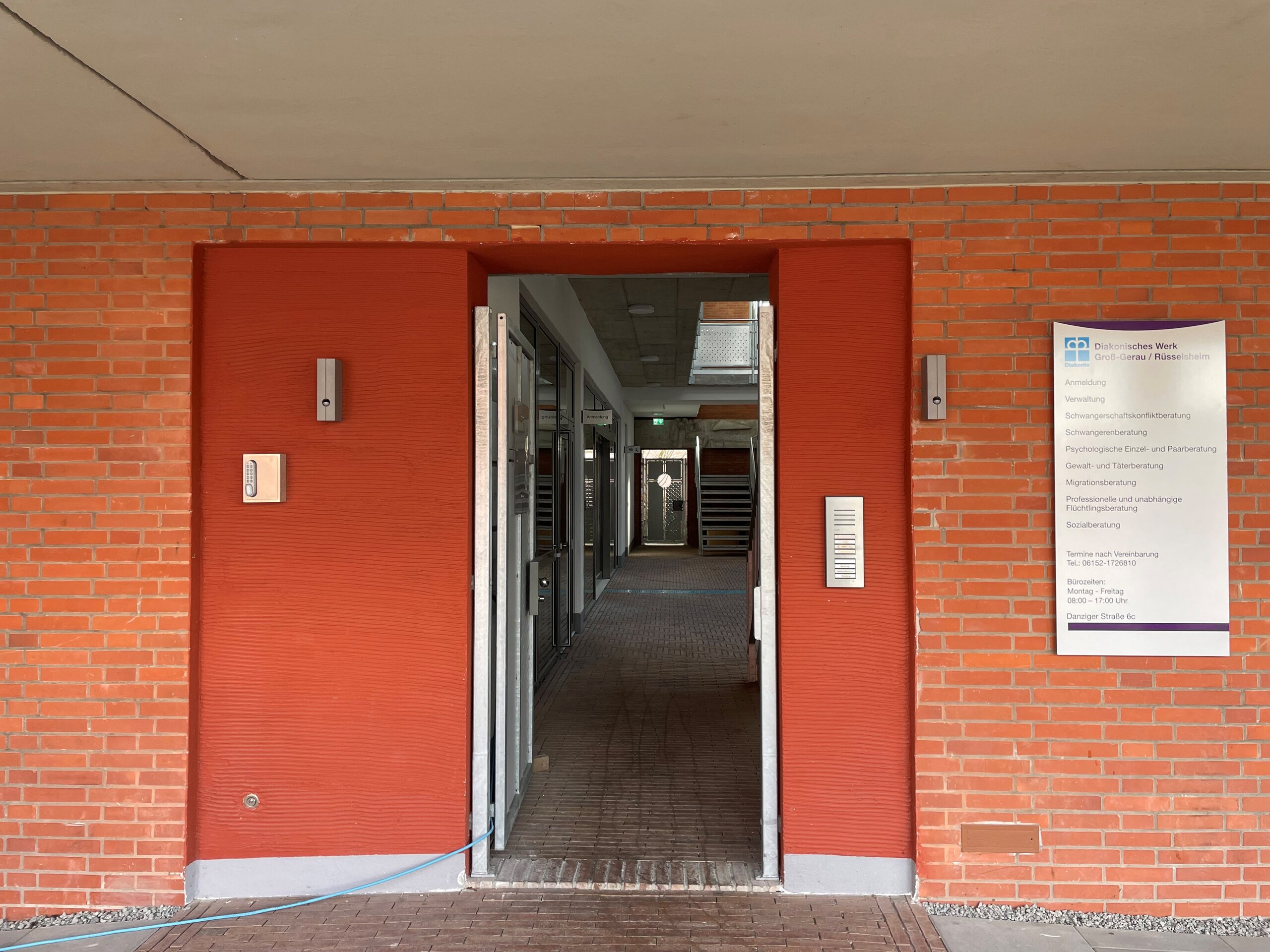 Außenaufnahme Flur Diakonie