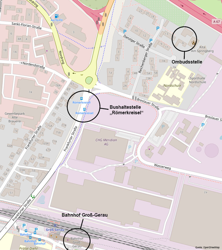 Lageplan Ombudsstelle