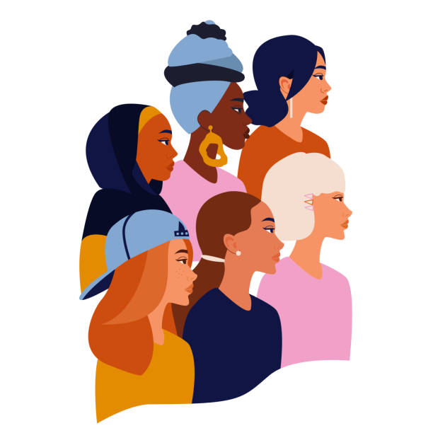 grafische Abbildung mehrerer Frauen