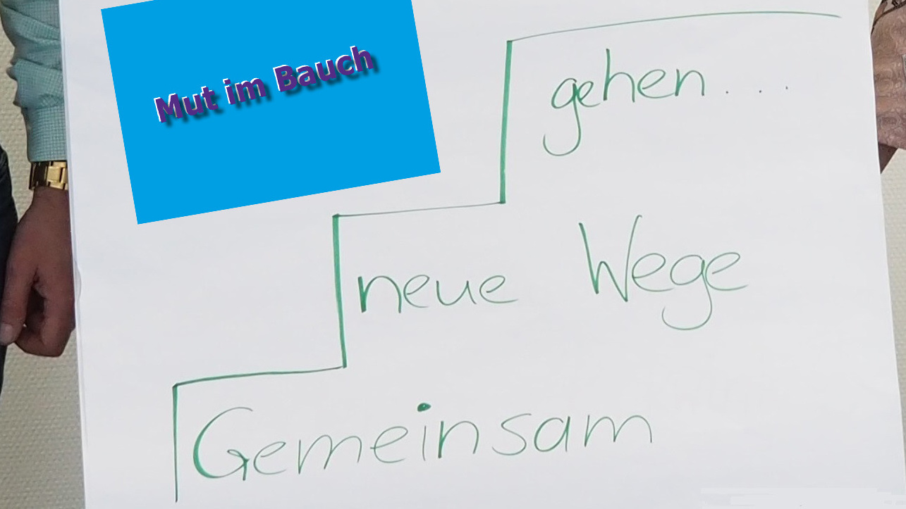 Es ist ein Notizboard mit Text zu sehen